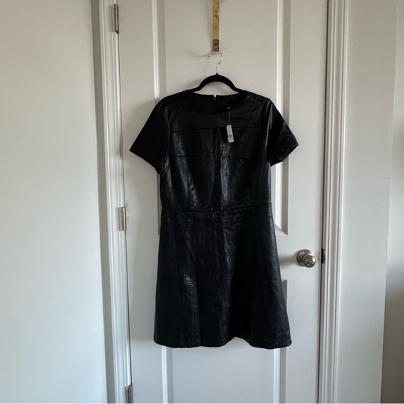 Ann Taylor Black Leather Dress - Picture 2 of 6